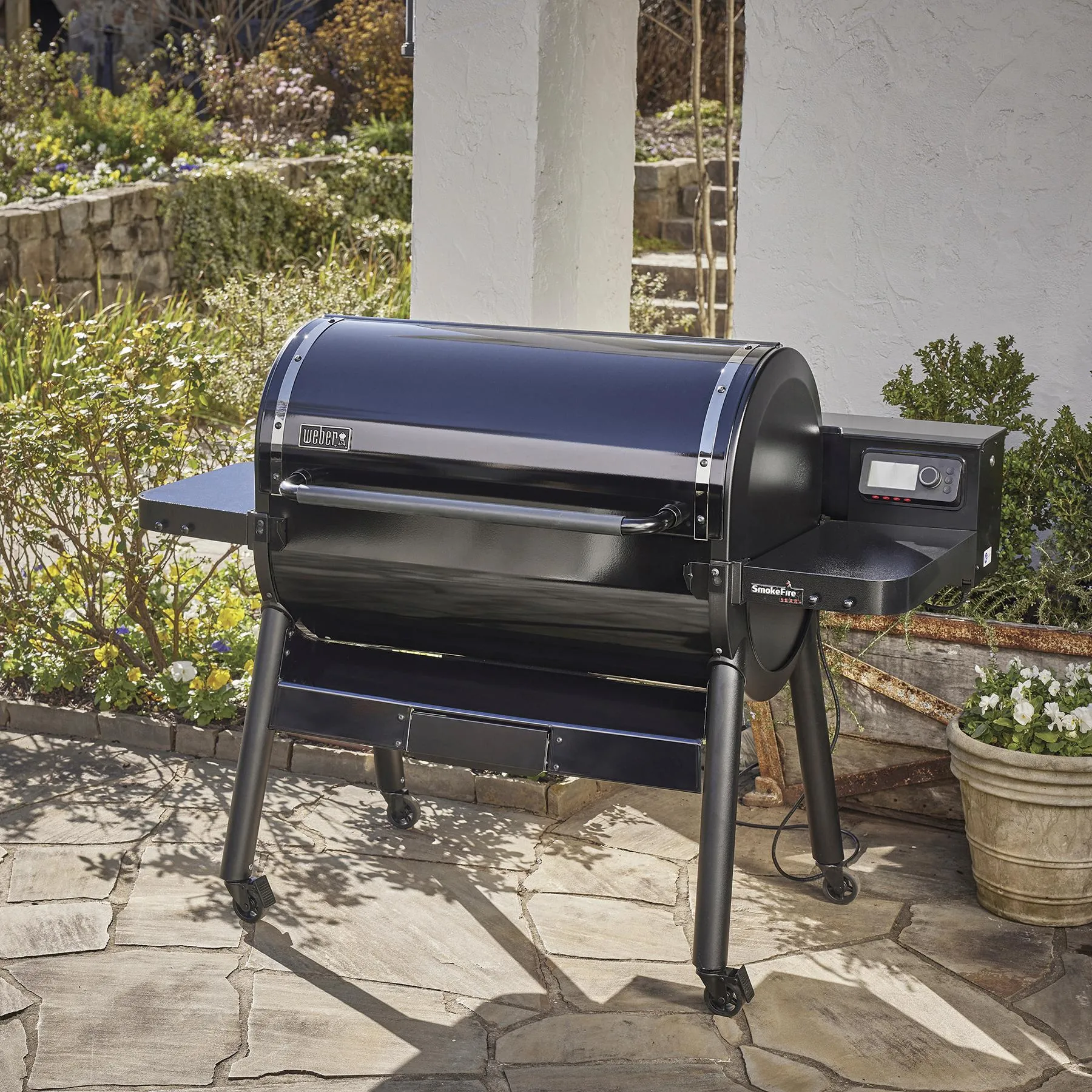 Weber 23722001 Smokefire Sear  Elx6 Wood Fired Pellet Grill - Black