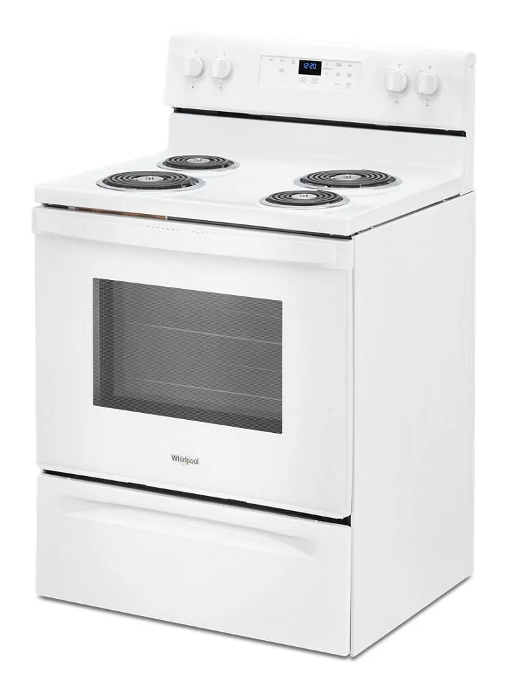 Whirlpool WFC315S0JW 4.8 Cu. Ft. Whirlpool Electric Range With Keep Warm Setting