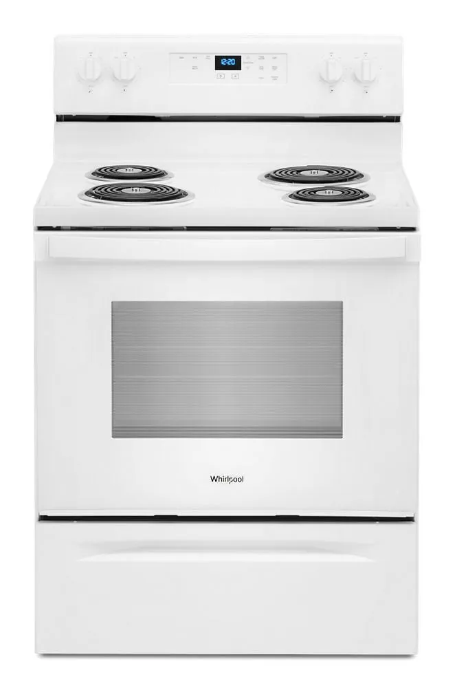 Whirlpool WFC315S0JW 4.8 Cu. Ft. Whirlpool Electric Range With Keep Warm Setting