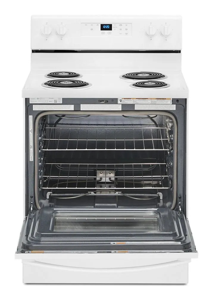 Whirlpool WFC315S0JW 4.8 Cu. Ft. Whirlpool Electric Range With Keep Warm Setting
