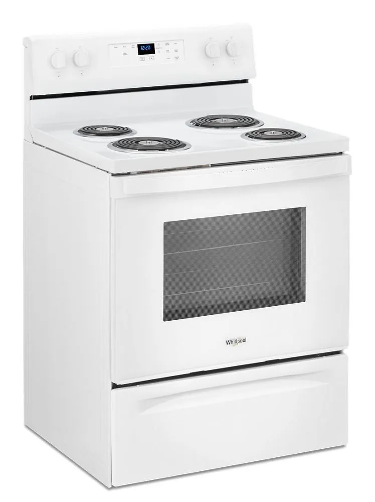Whirlpool WFC315S0JW 4.8 Cu. Ft. Whirlpool Electric Range With Keep Warm Setting