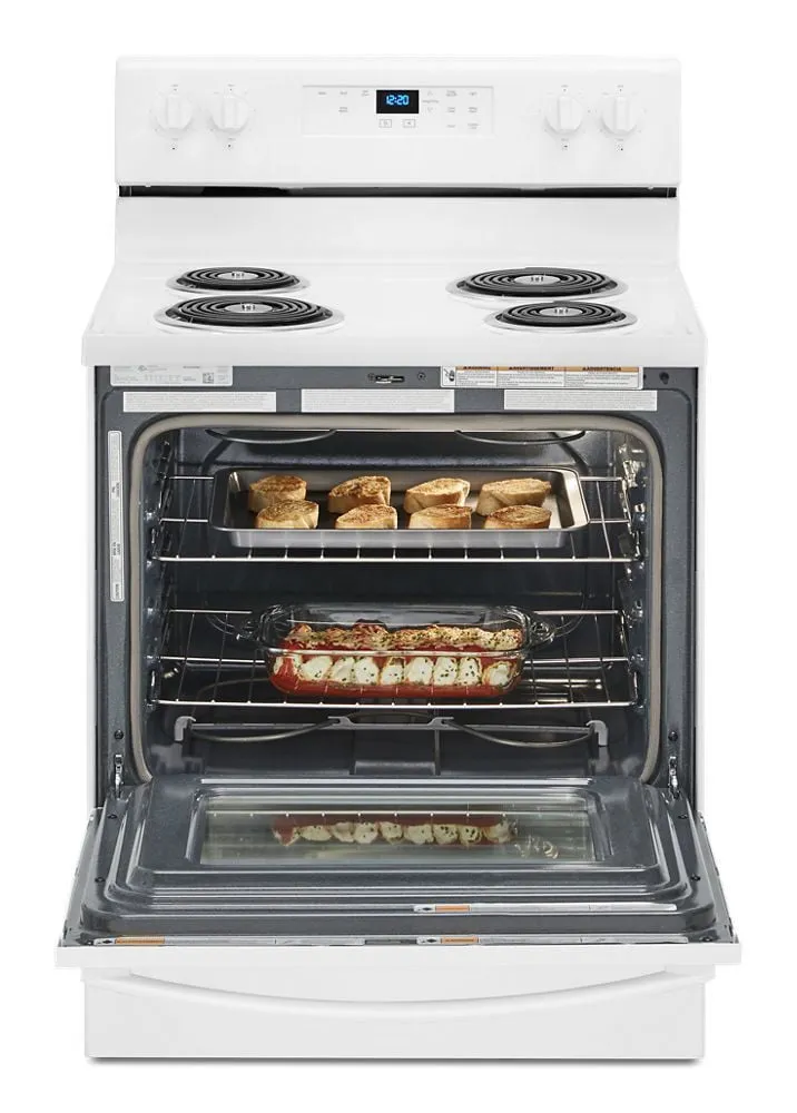 Whirlpool WFC315S0JW 4.8 Cu. Ft. Whirlpool Electric Range With Keep Warm Setting