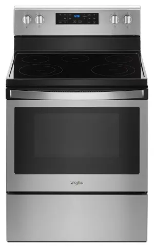 Whirlpool WFE525S0HS 5.3 Cu. Ft. Freestanding Electric Range With Frozen Bake Technology Black-On-Stainless