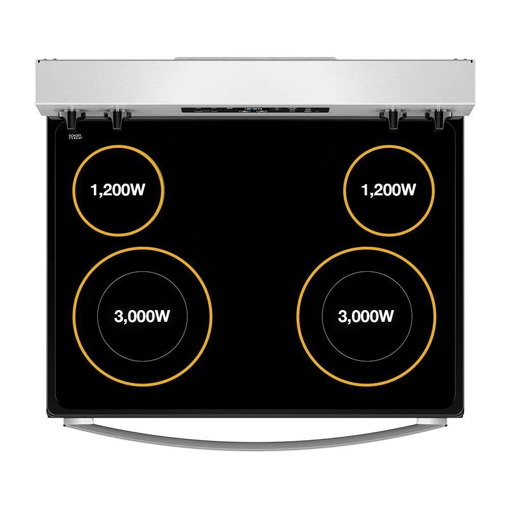 Whirlpool WFES3030RW 30-Inch Electric Range With No Preheat Mode