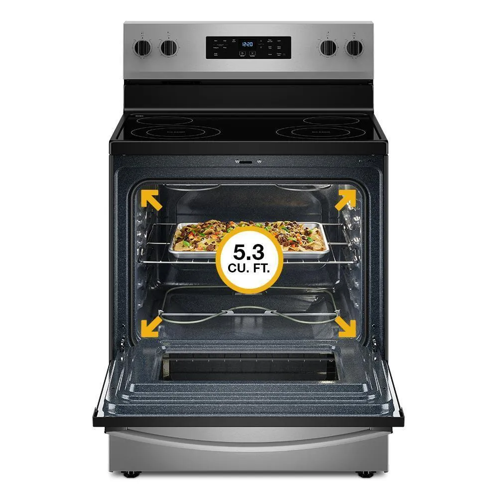 Whirlpool WFES3330RV 30-Inch Electric Range With Steam Clean