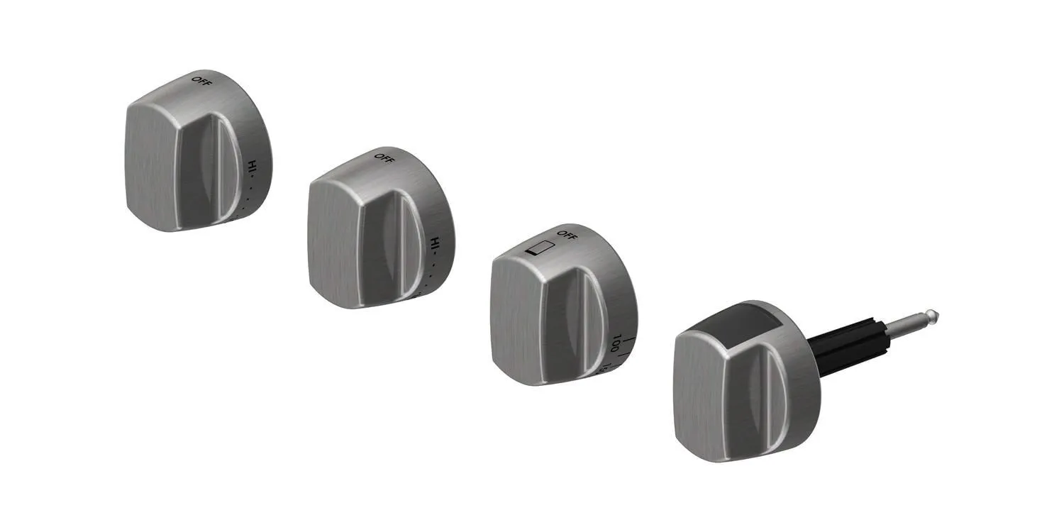 Wolf 9015761 30 Dual Fuel Stainless Knobs