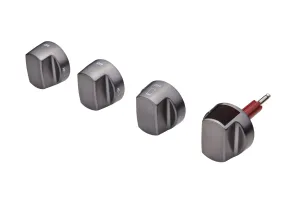 Wolf 9056268 30 Dual Fuel Brushed Gray Knob Kit