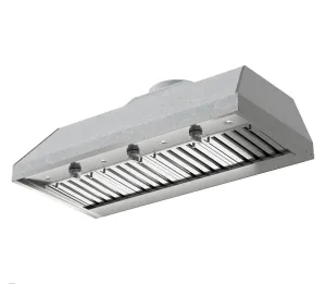 Xo Appliance XOGVIL48S Outdoor Custom Insert For A 48 Wide Custom Hood. 1200 Cfm. Led Lights. Pro Baffle Filters