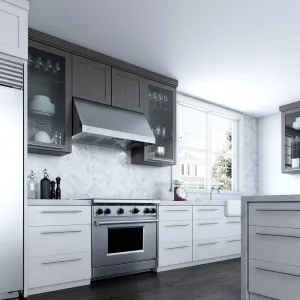 Xo Appliance XOT1848KS 1000 Cfm 48 Wall Mount Italian Made Pro Hood Stainless