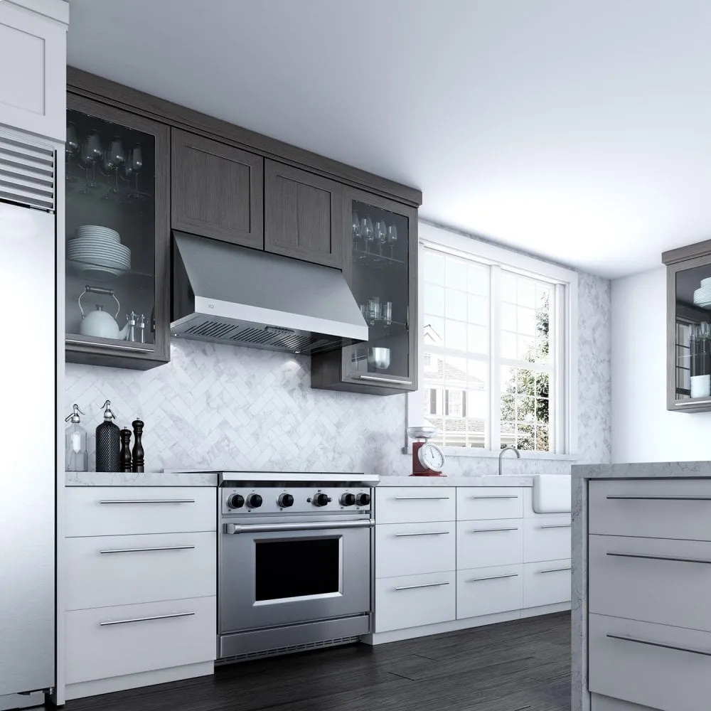 Xo Appliance XOT1848KS 1000 Cfm 48 Wall Mount Italian Made Pro Hood Stainless